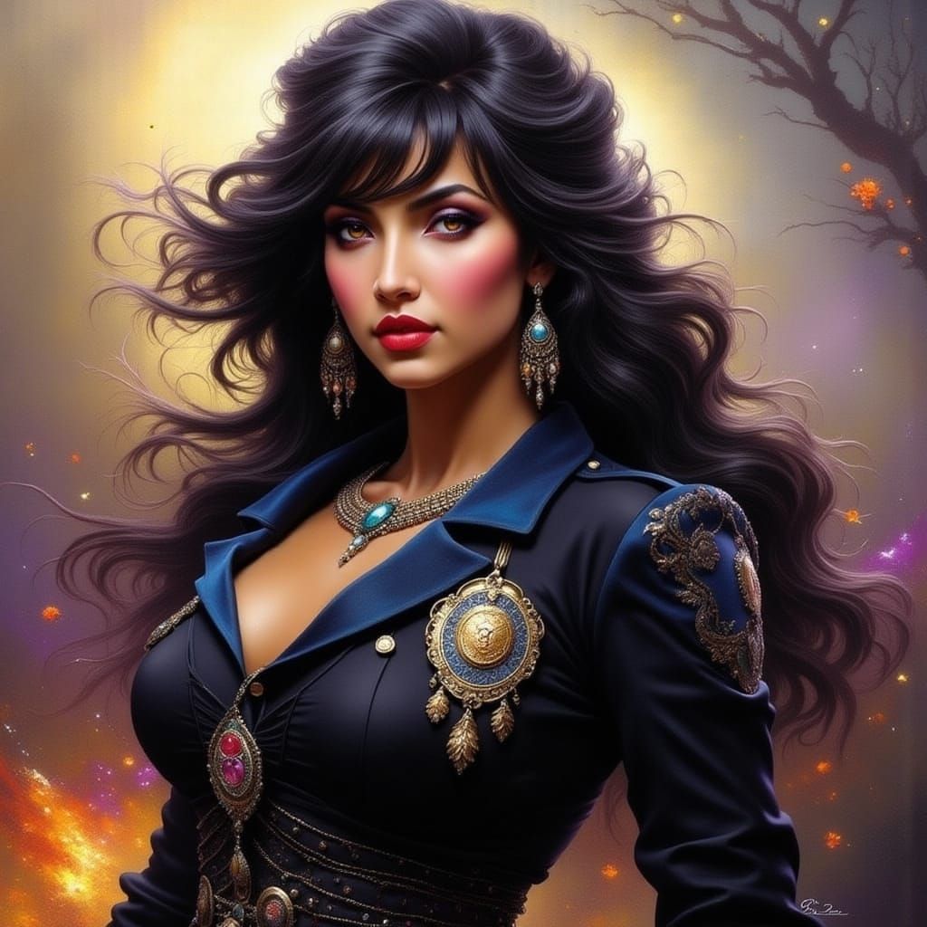 Female Police Officer on Duty