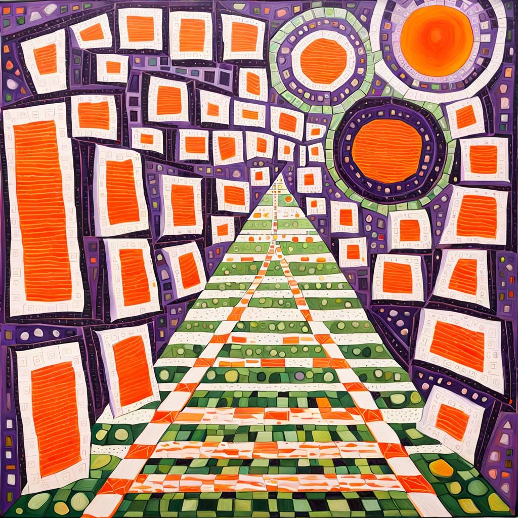 Surreal Frequencies: Outsider Art Painting in Vivid Colors