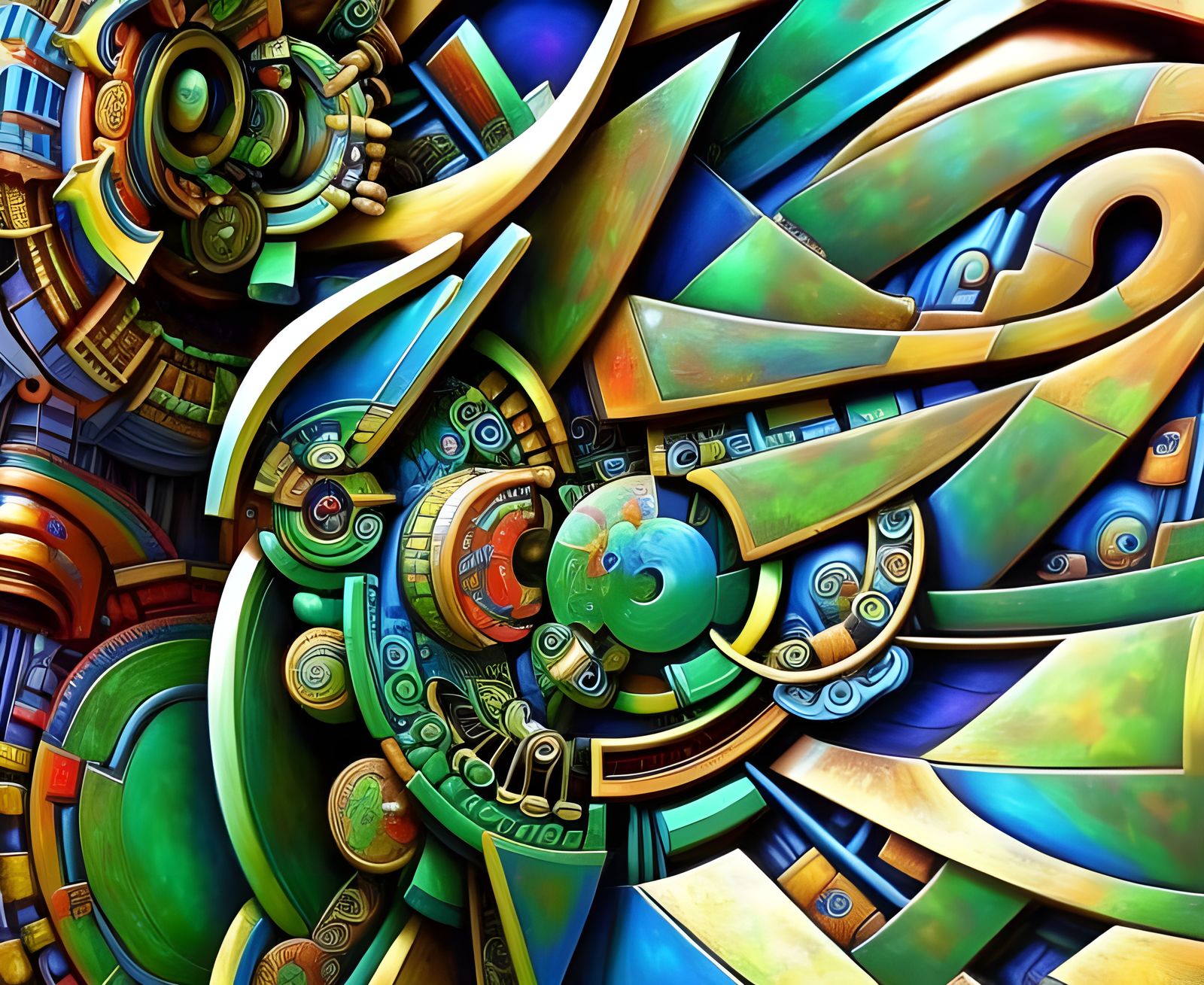 Abstract Mesoamerican psy-art 21may23