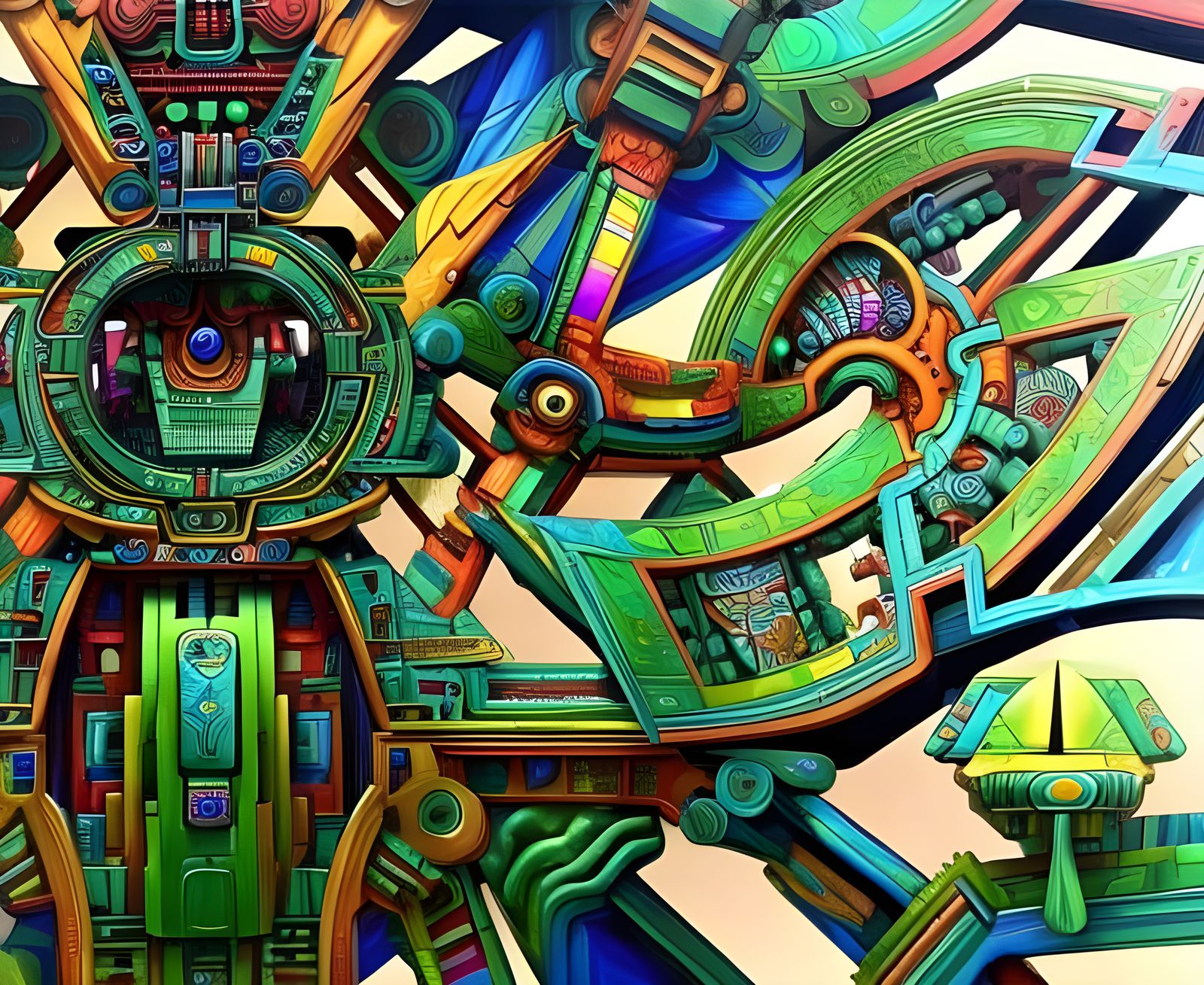 Abstract Mesoamerican psy-art 21may23