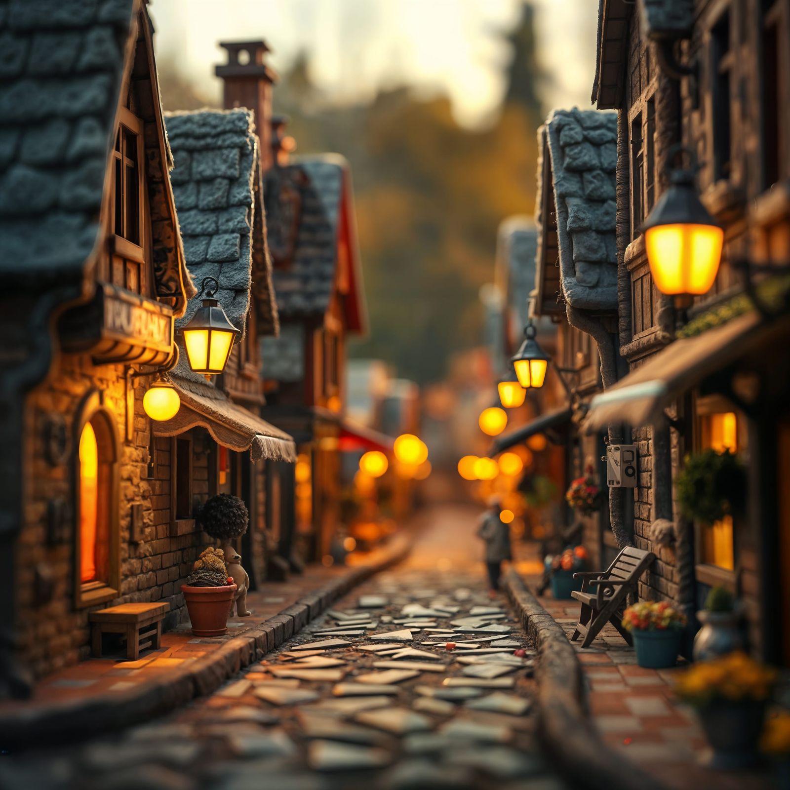 Ultra-Realistic Felt Street in 4K