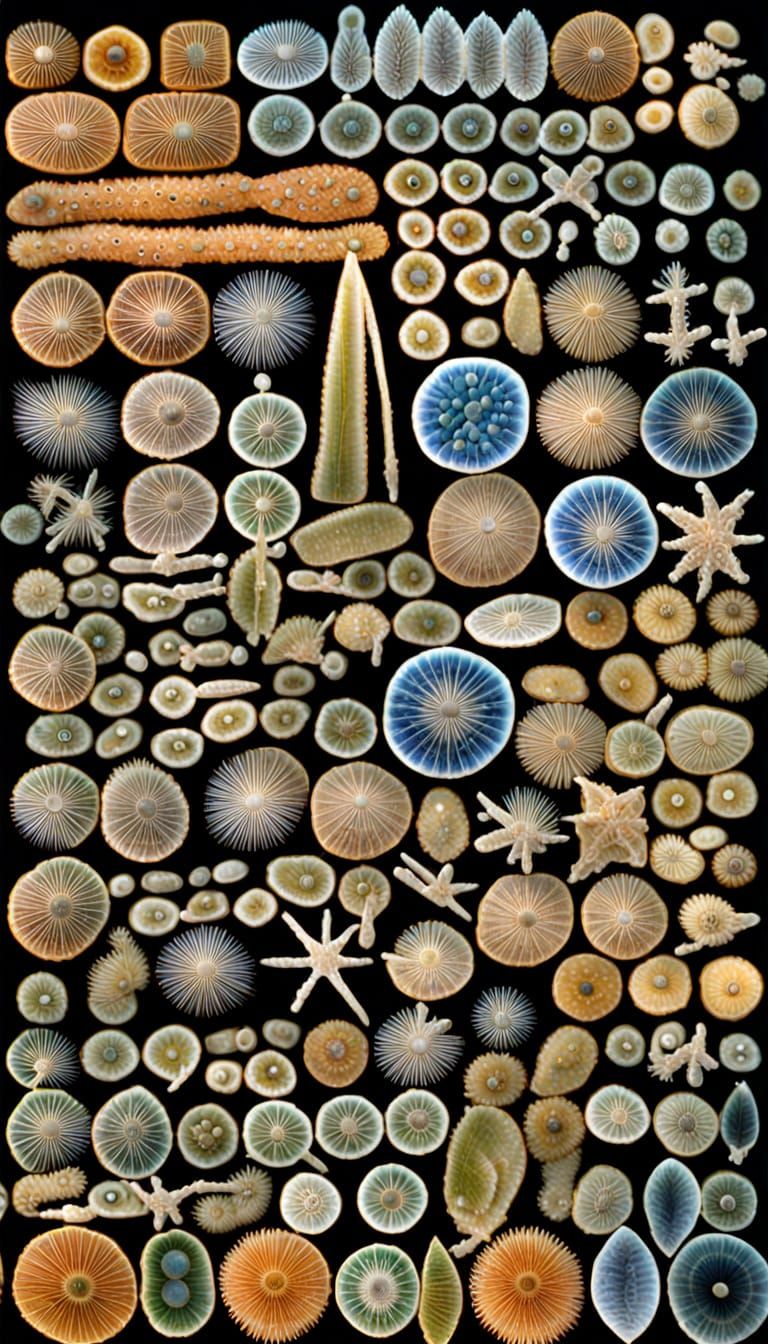 Beautiful Microscopic Diatoms: A World Unseen