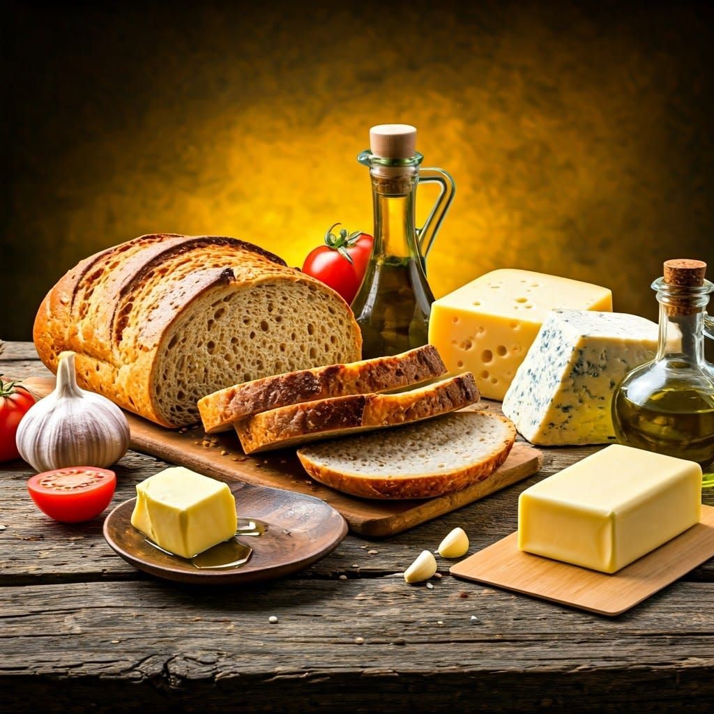 Hyperrealistic Still Life of Farmer's Table Arrangement