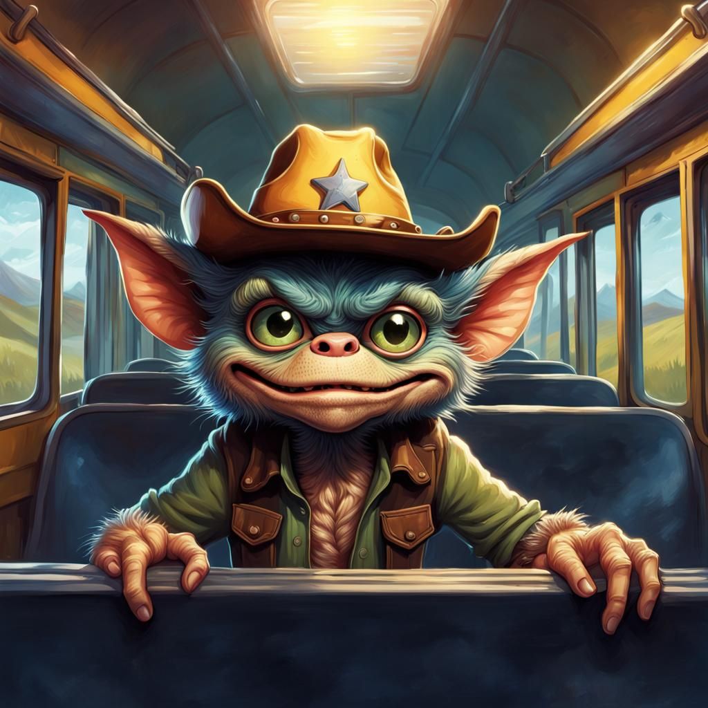 Gremlin Sheriff Rides the School Bus