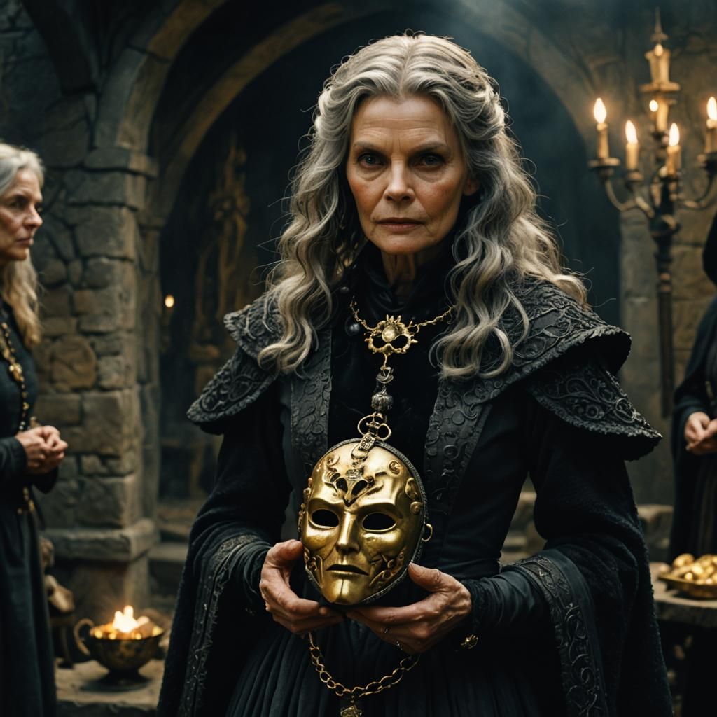 Michelle Pfeiffer as an Aged Medieval Witch