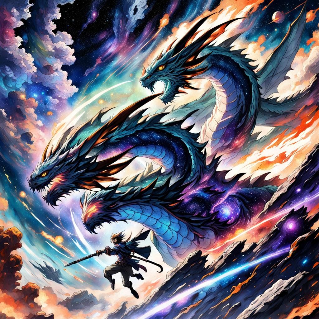 Nebula Dragon Soaring, Anime Style
