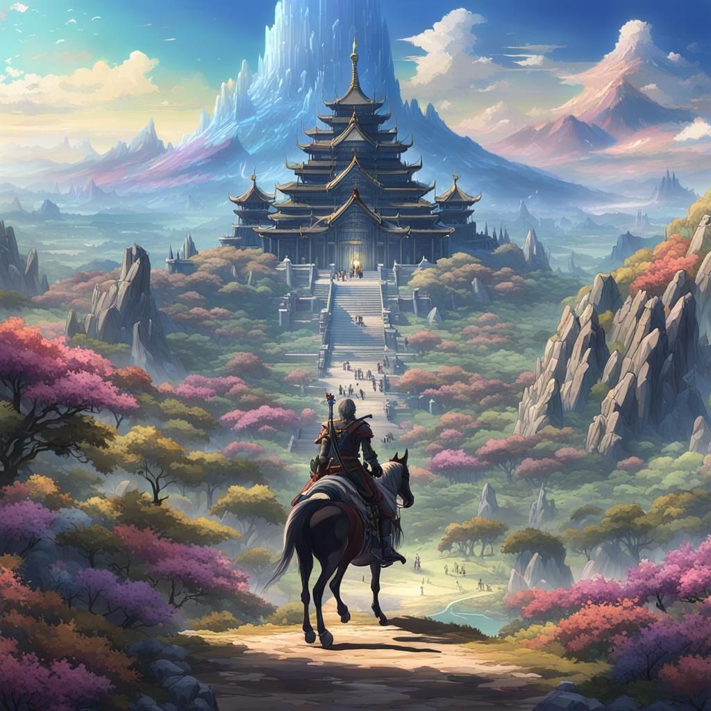 Medieval Rider at Crystal Mountain Temple