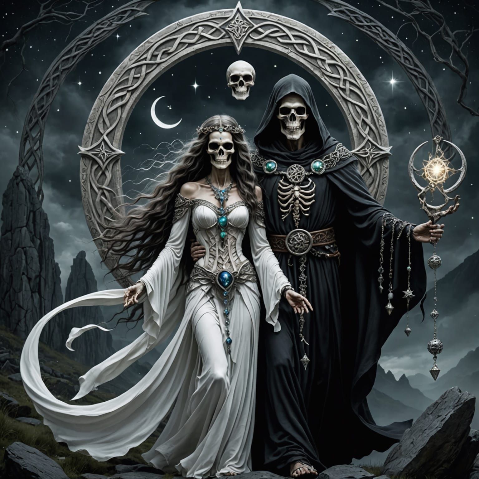 Celtic Druid Grim Reaper's Offering