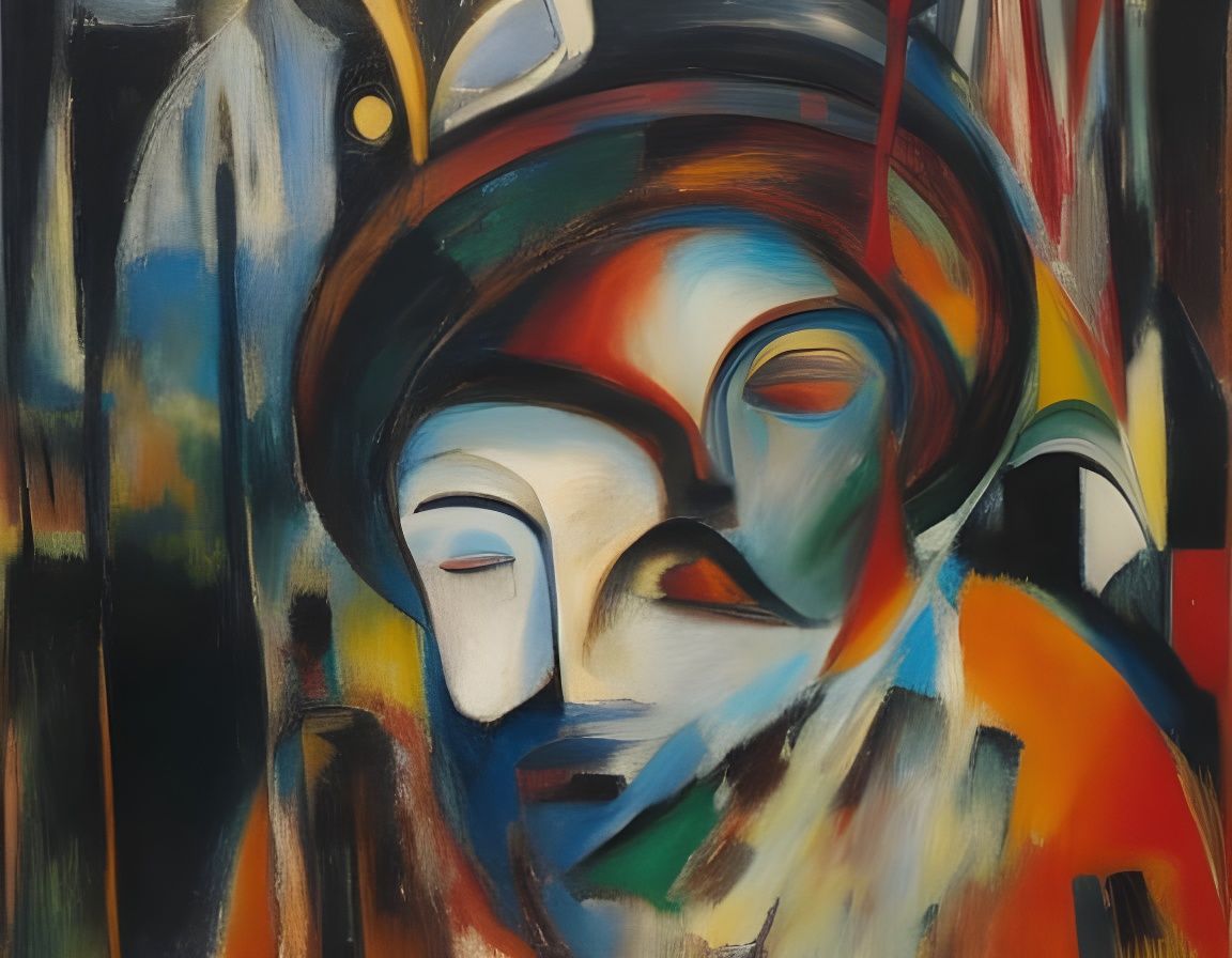 Ethereal Portrait in Triadic Hues