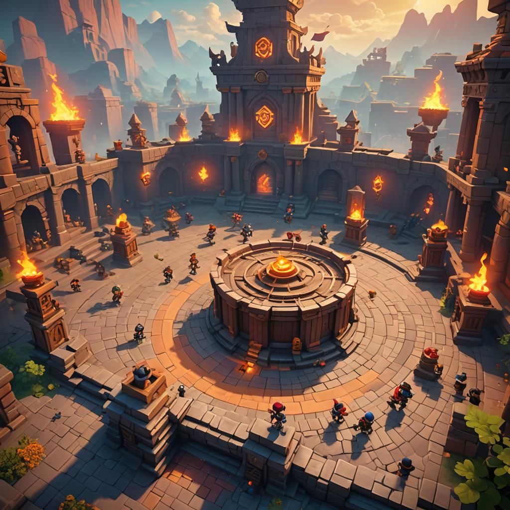 Brawl Stars Battle in Magical Ancient Arena