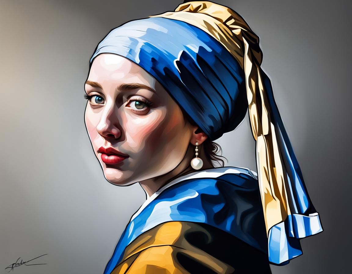 Vermeer's Girl with Pearl Earrings by other artists