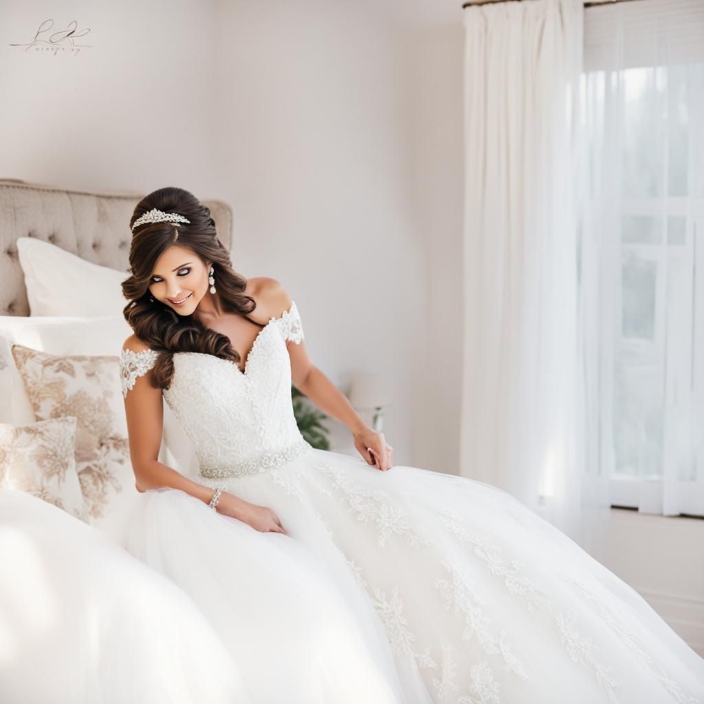 Admiring my princess dress...