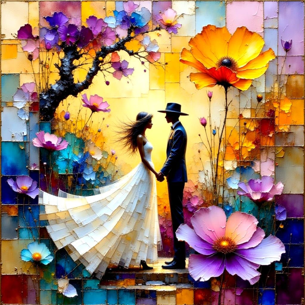 Two Strong Hearts Entwined in Nature