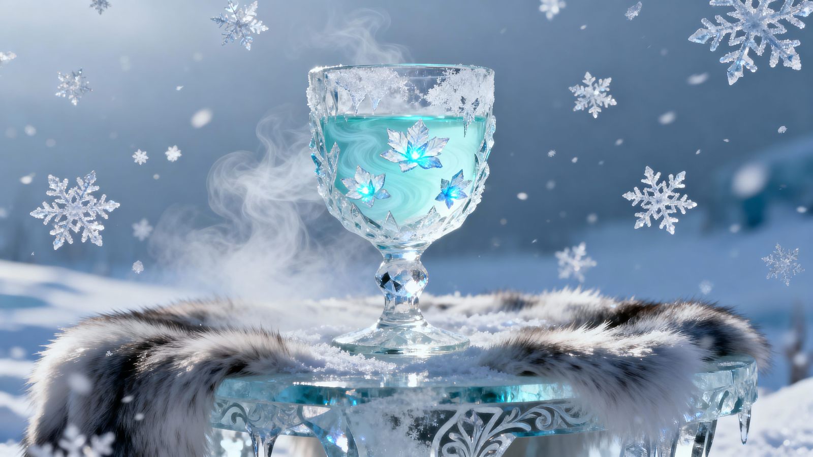 Arctic Fantasy Goblet of Frostmint Elixir