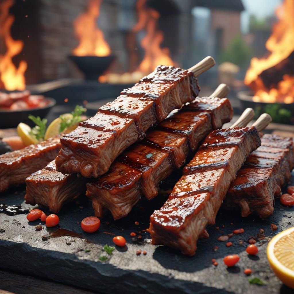 National Barbecued Spareribs Day: Fantasy Concept Art