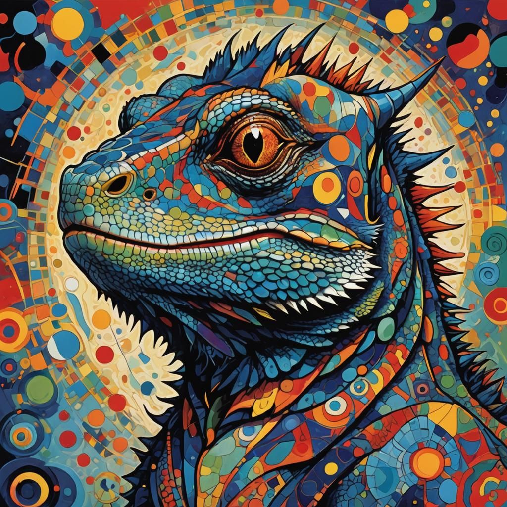 Portrait of a Bearded Dragon