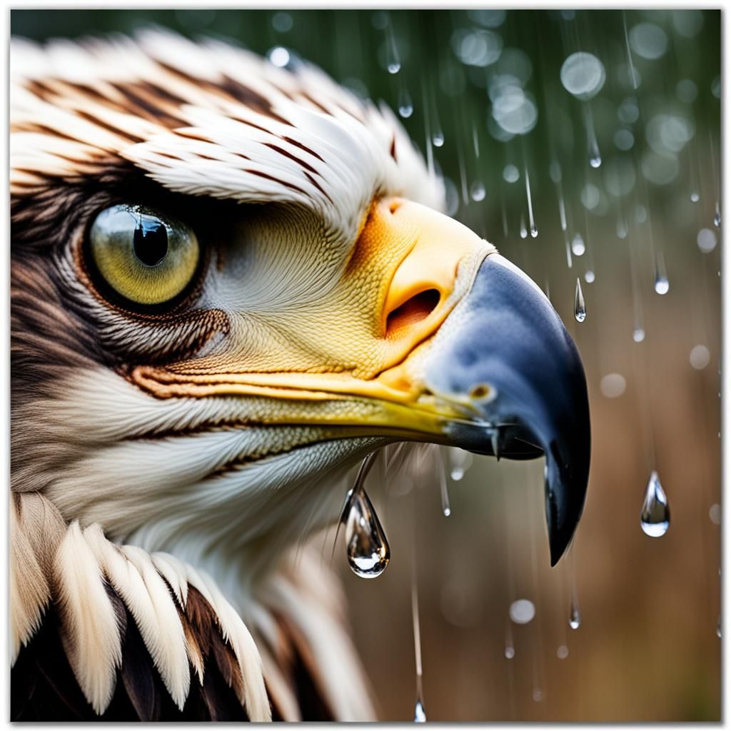 Eagle Beak Raindrop: A Macro Photography Masterpiece