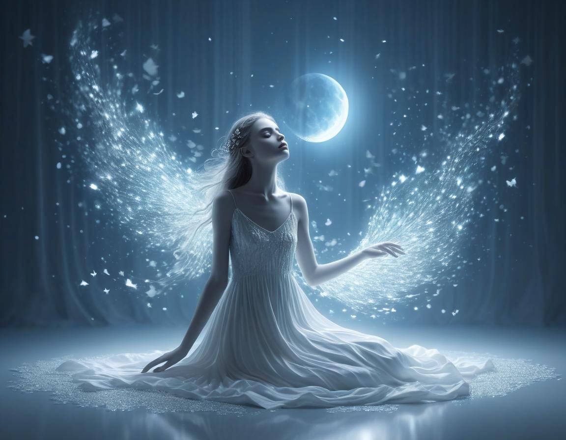 Ethereal Minimalist Jane Jay in Dreamcore Style