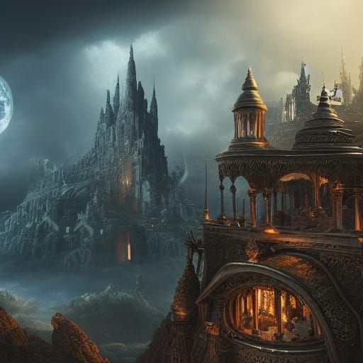 Epic Digital Painting of a Cup of Tea