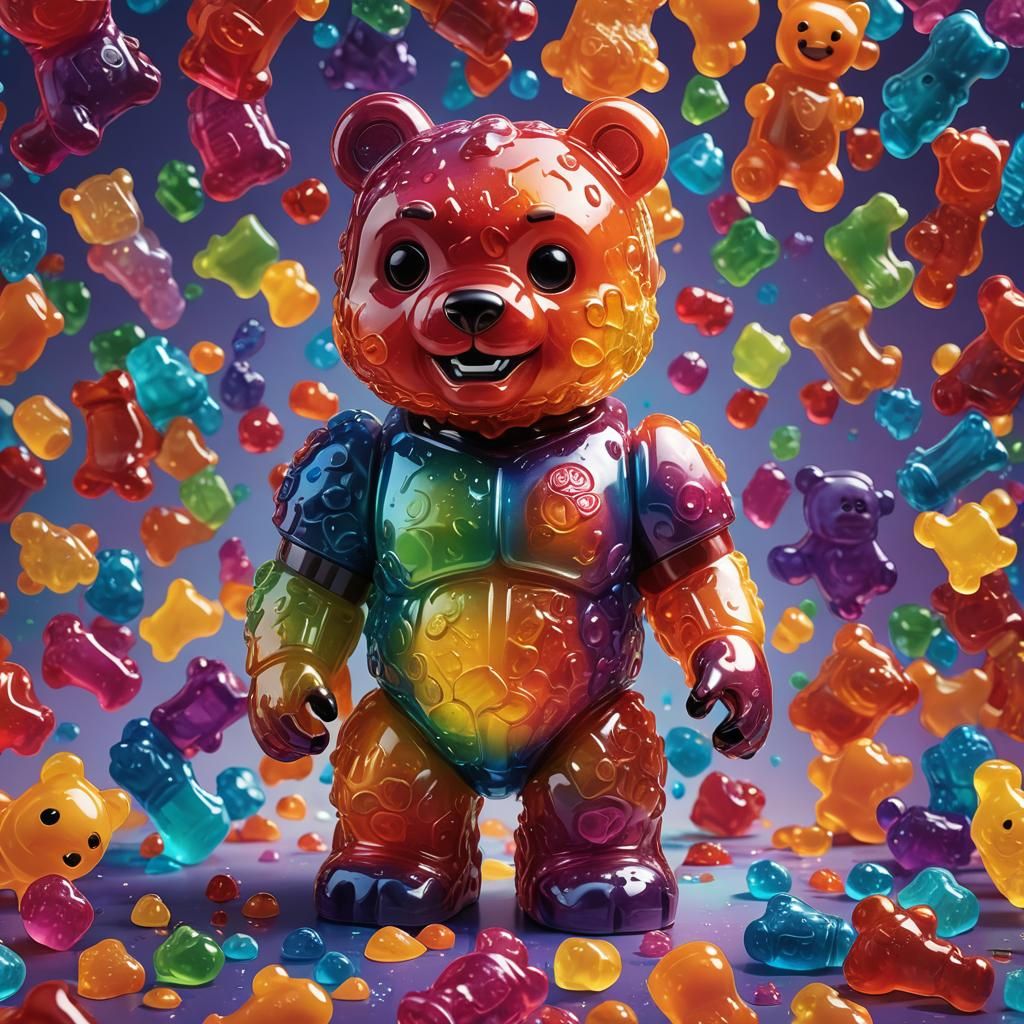 Gummy Bear Robot Funko Pop in Hyperrealism
