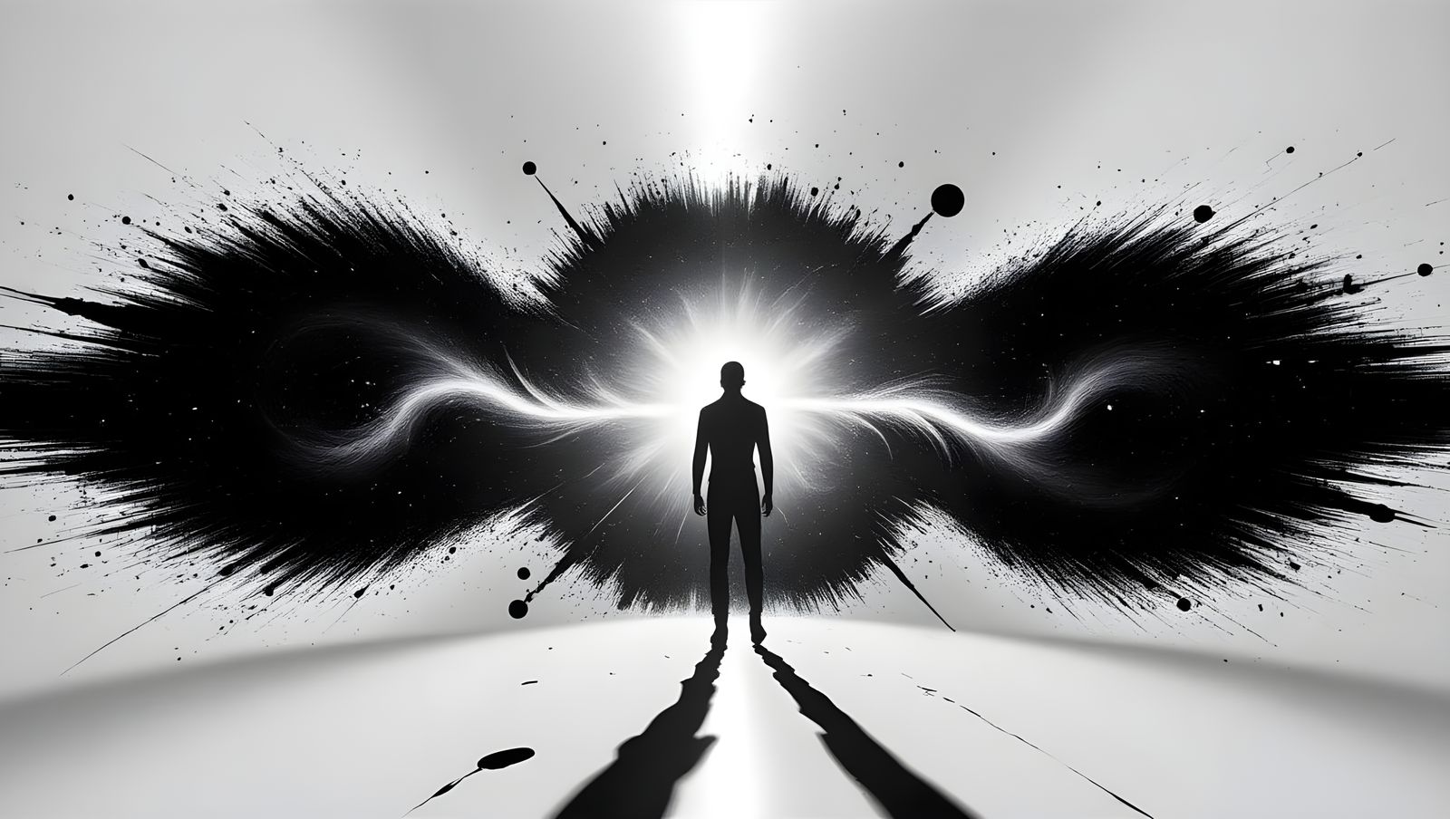 Cosmic Journey Through the Universe in Stunning Black and Wh...