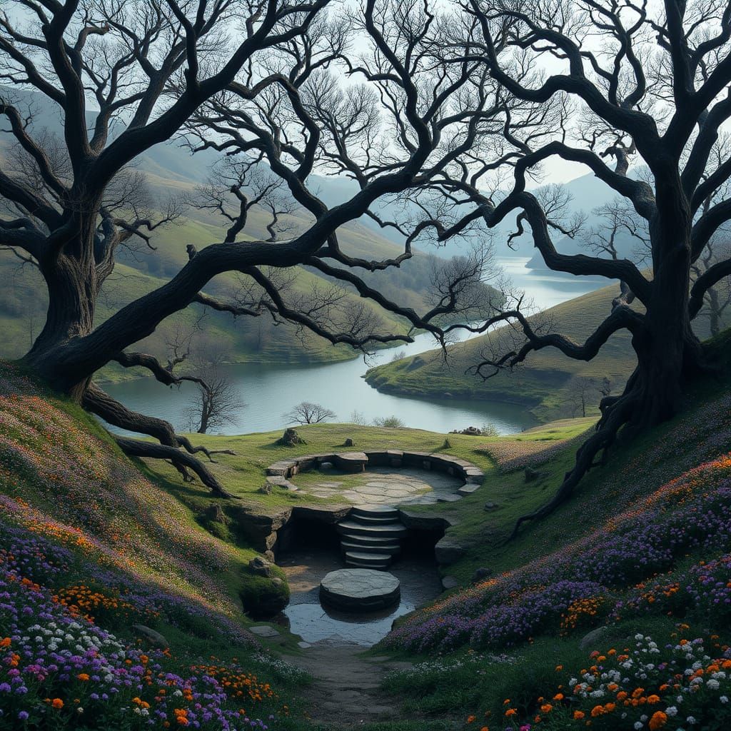 Mystical Dancecourt Dale: River Meets Lake in Amphitheater