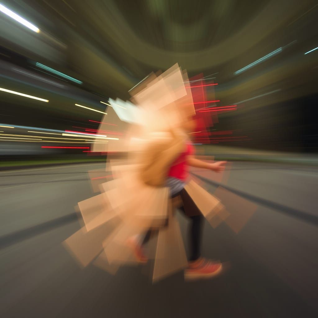 Vibrant Movement Abstract in Dynamic Timelapse Style