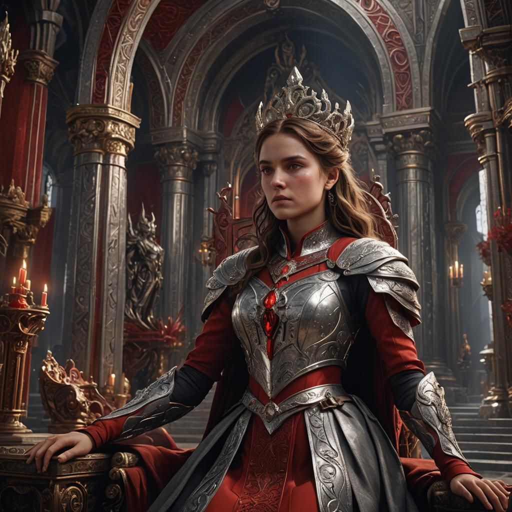 Rebecca in Apollo's Throne Room: Fantasy Concept Art