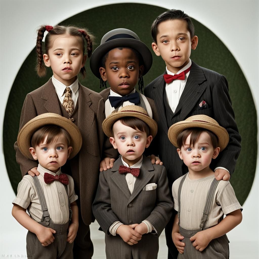 Little Rascals Inspired Portrait with Bokeh