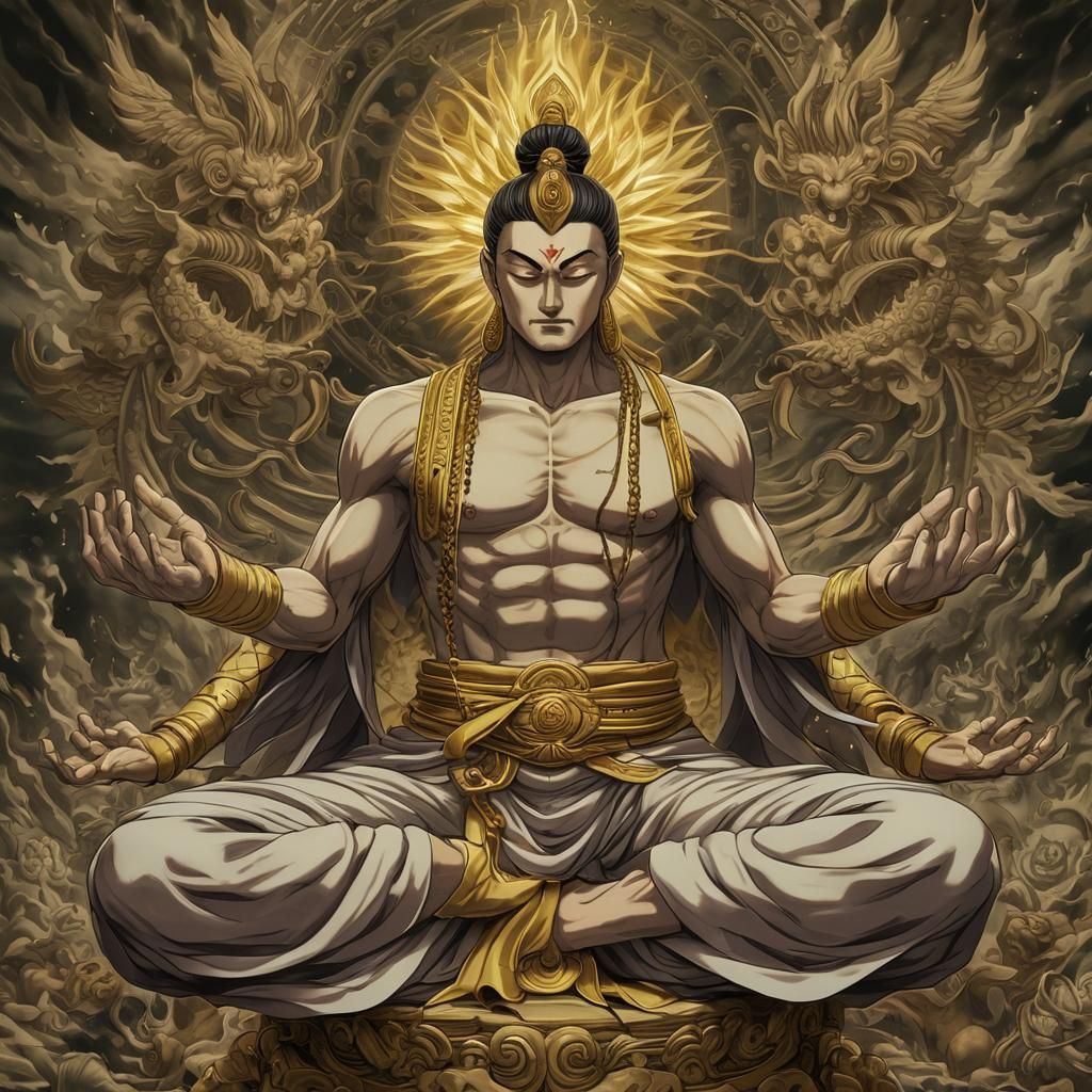 From the anime hunter x hunter Netero’s 100-Type Guanyin Bod...