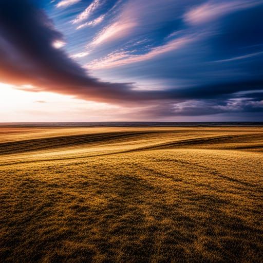 Hyperrealistic Plains Landscape in High Definition