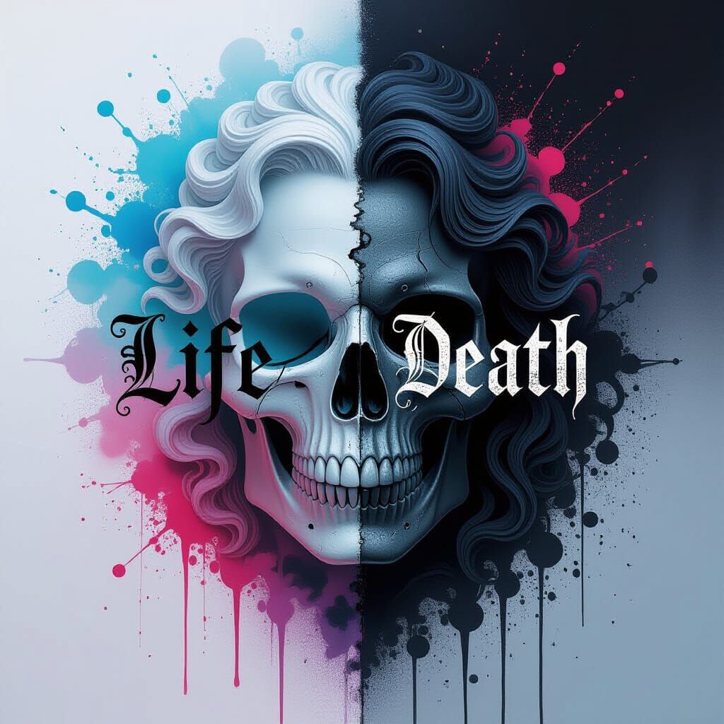 Life and Death in Color-Noir Graffiti Art