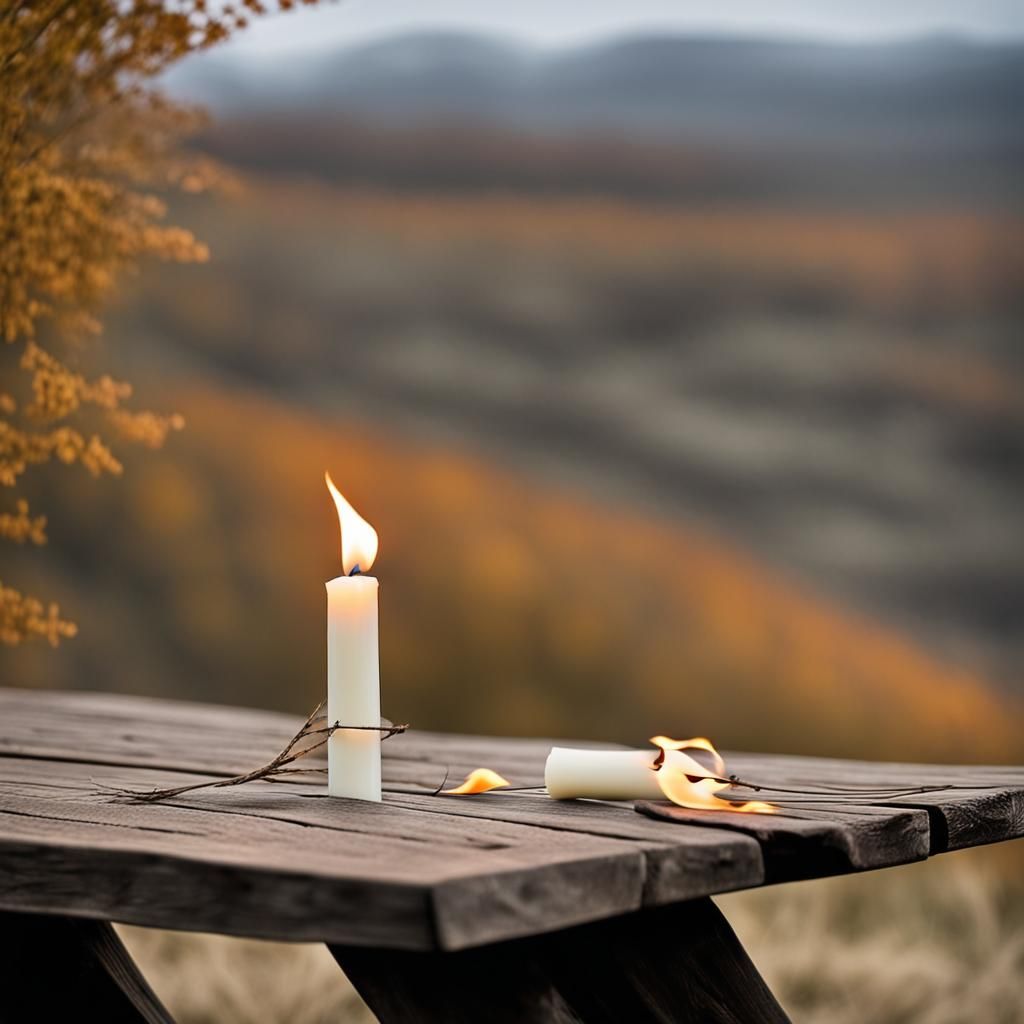 Candle Flame Bending in the Wind