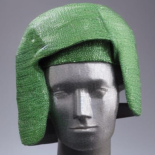 Unusual Hat Design: Hyacinths and Foil