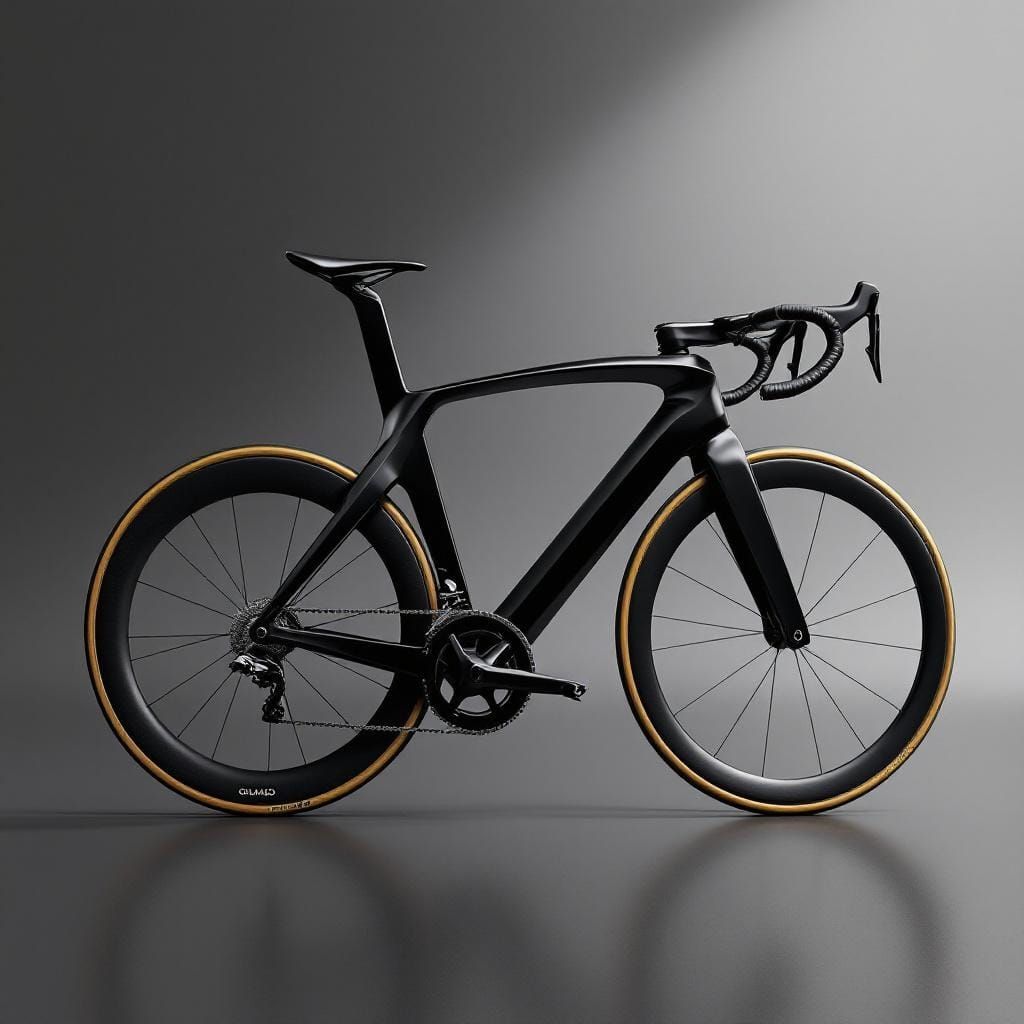 Futuristic Road Bike Render in Minimalist Style