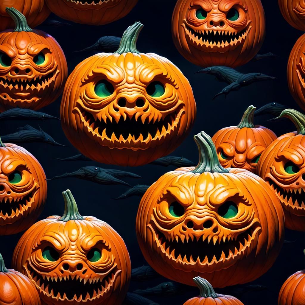 Creature from the Black Lagoon Pumpkin Carving