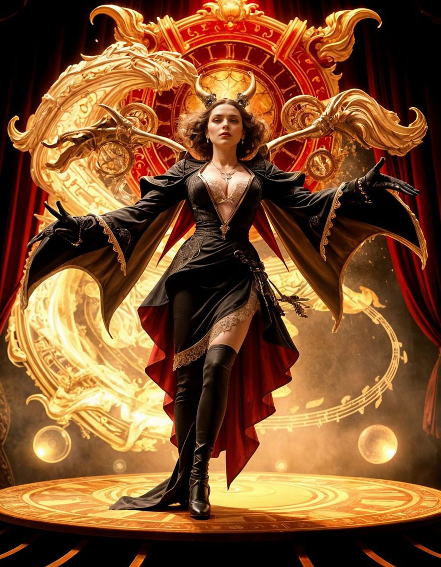 The Chronomaestro: Supervillain Conducting Time, Art Nouveau...