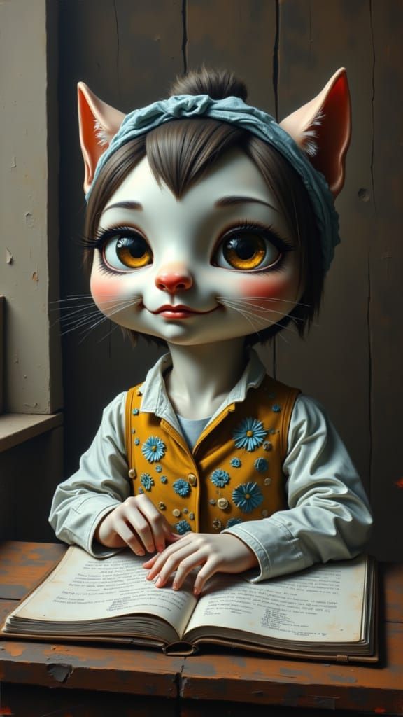 Mysterious Seeker Contemplates Life's Purpose in Whimsical F...