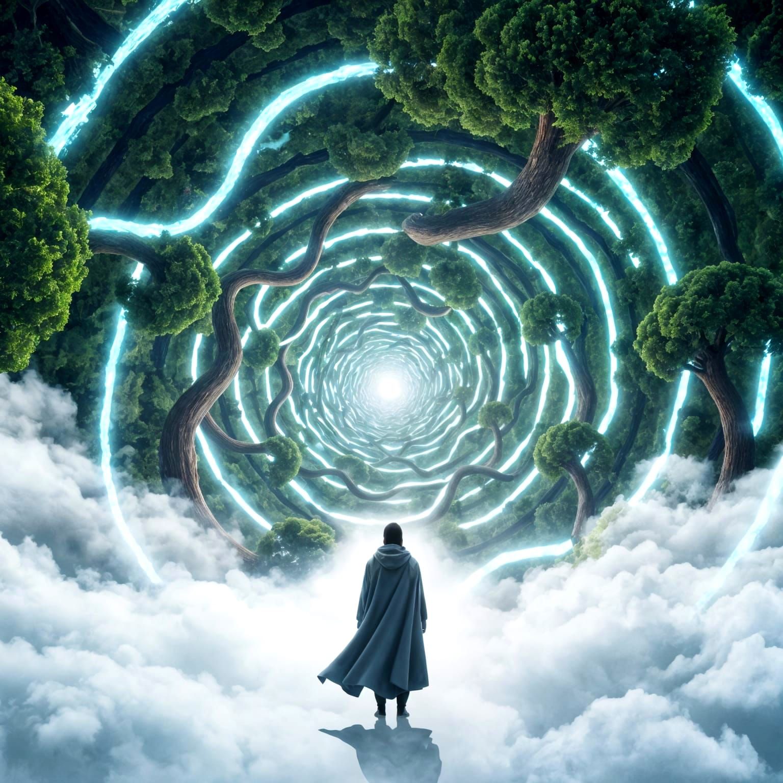 Surreal Fractal Landscape from Above