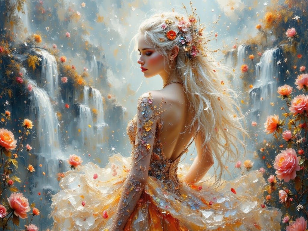 Whimsical Alien Dance with Ethereal Airbrush Details