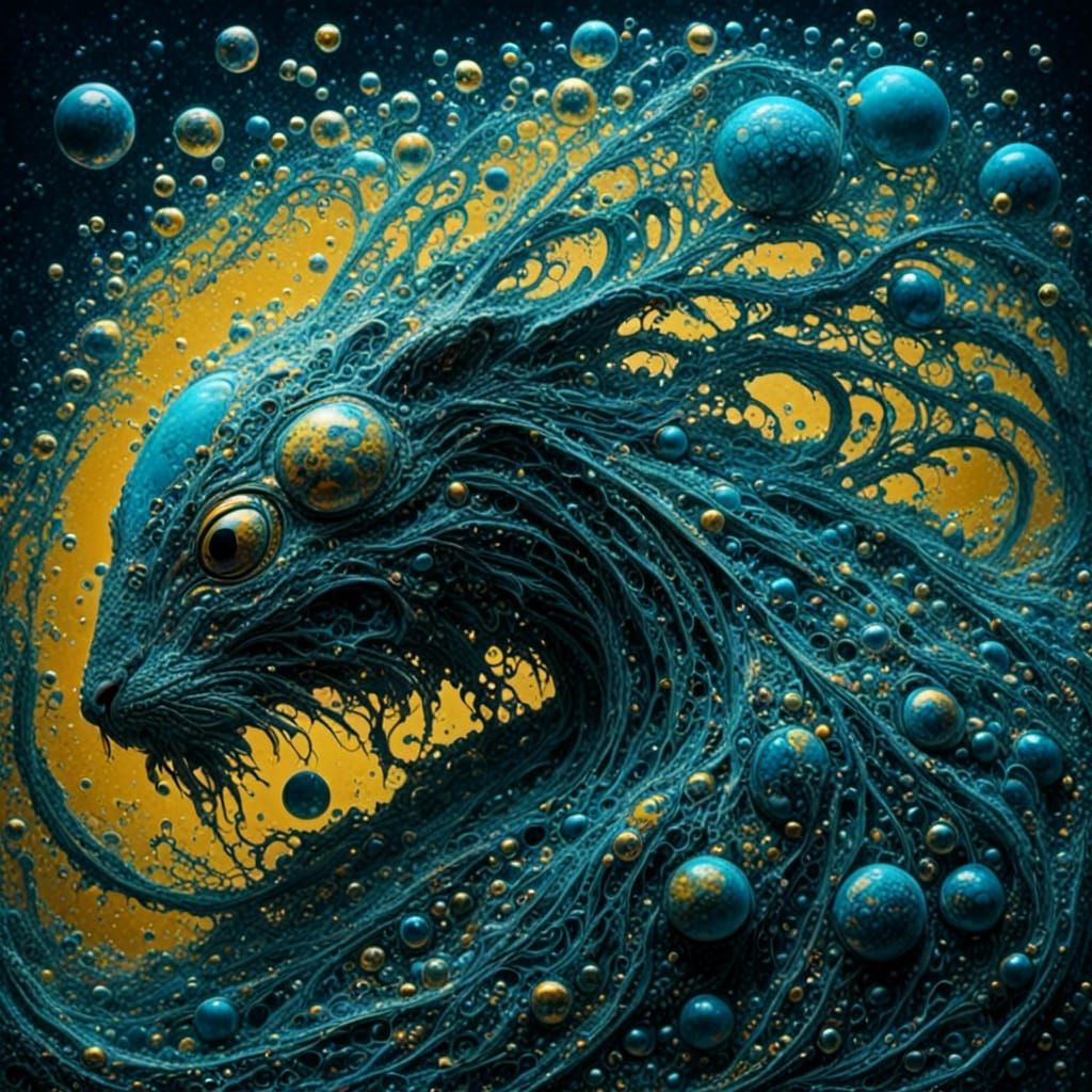 Abstract Chimera: A Bubbly Digital Dreamscape