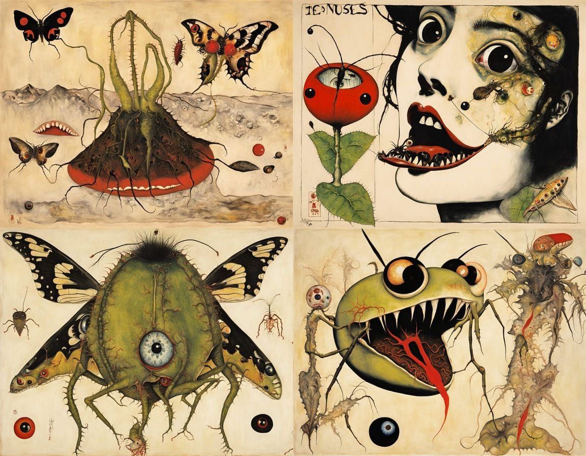 Surreal Japanese Art of a Carnivorous Venus Flytrap Devourin...