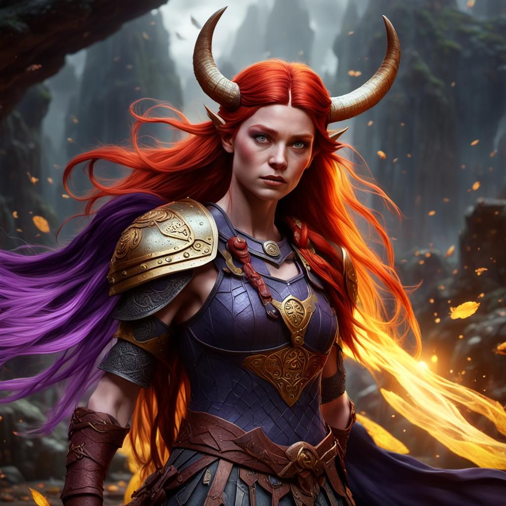 Viking Valkyrie Fairy: Dark Fantasy Art