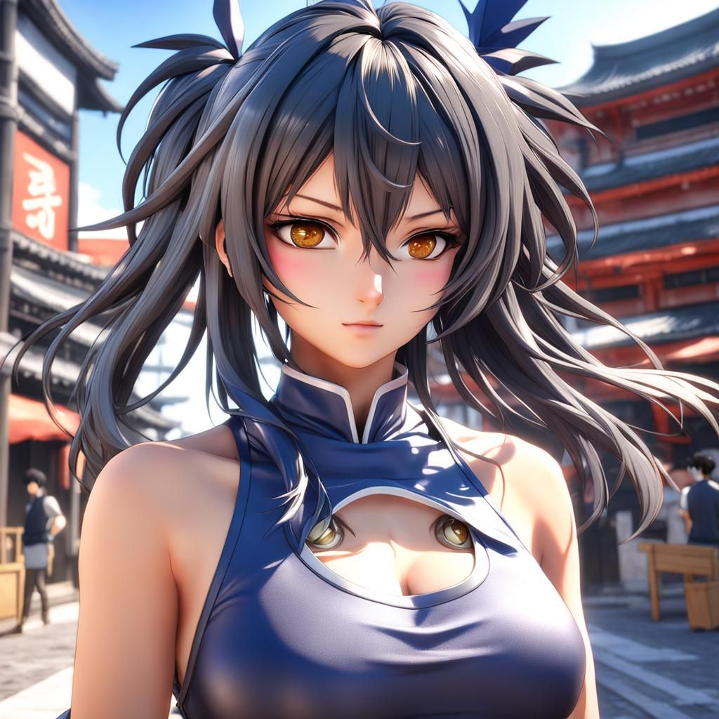 Nobara Kugisaki Anime Style 3D Art