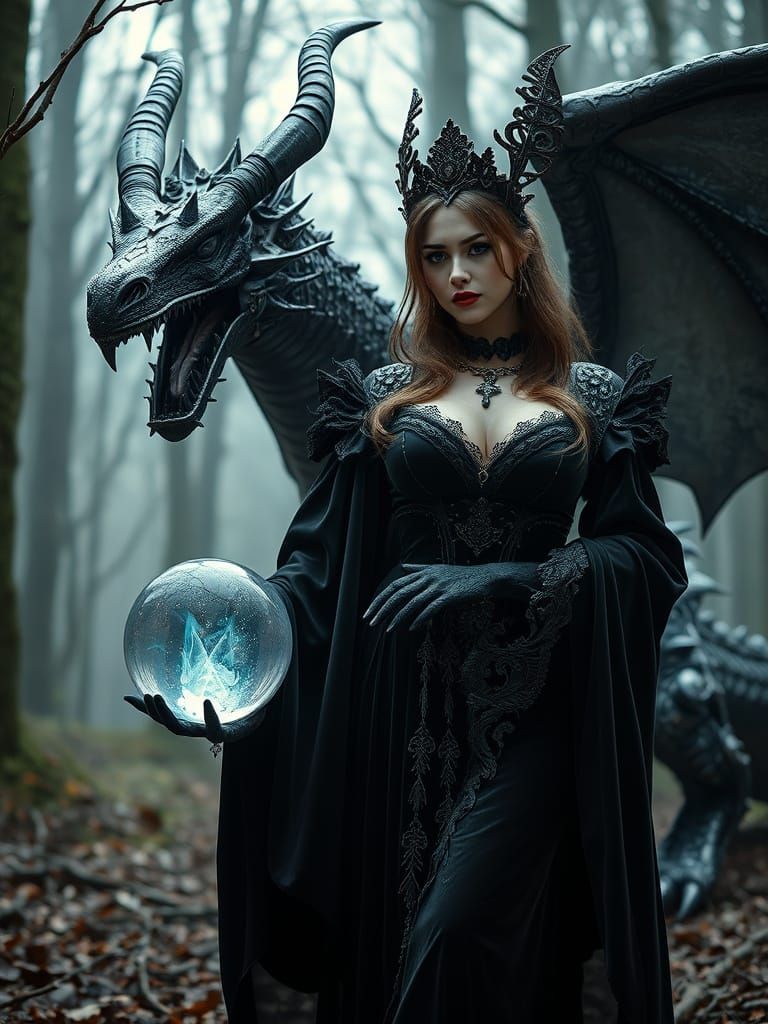 Sorceress and her pet 1