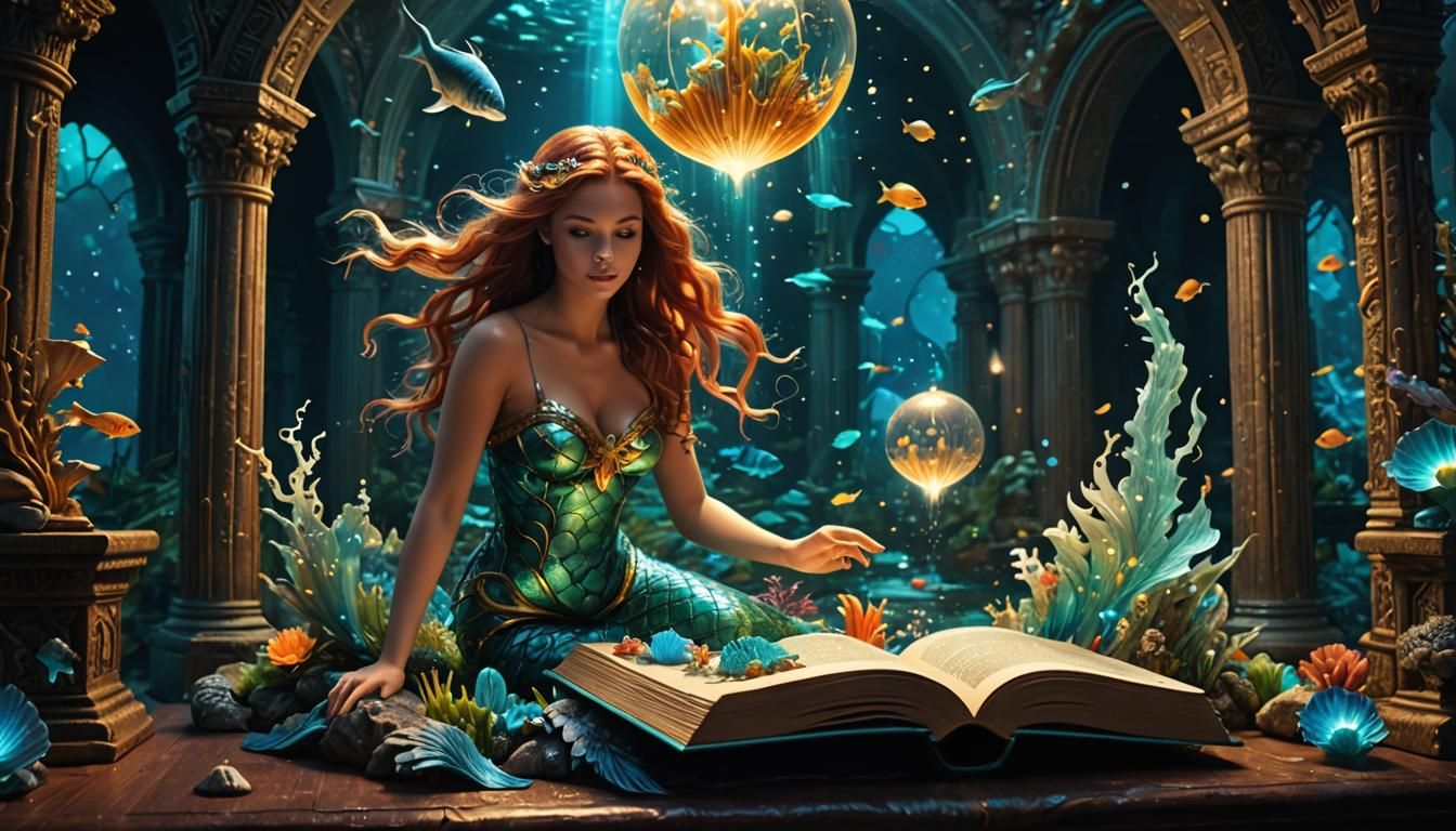 the magical Mermaid of pop-up books