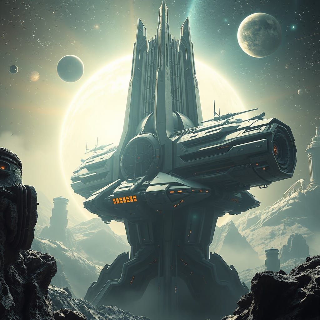 Realistic Futuristic Galaxy in Stunning 8K Resolution