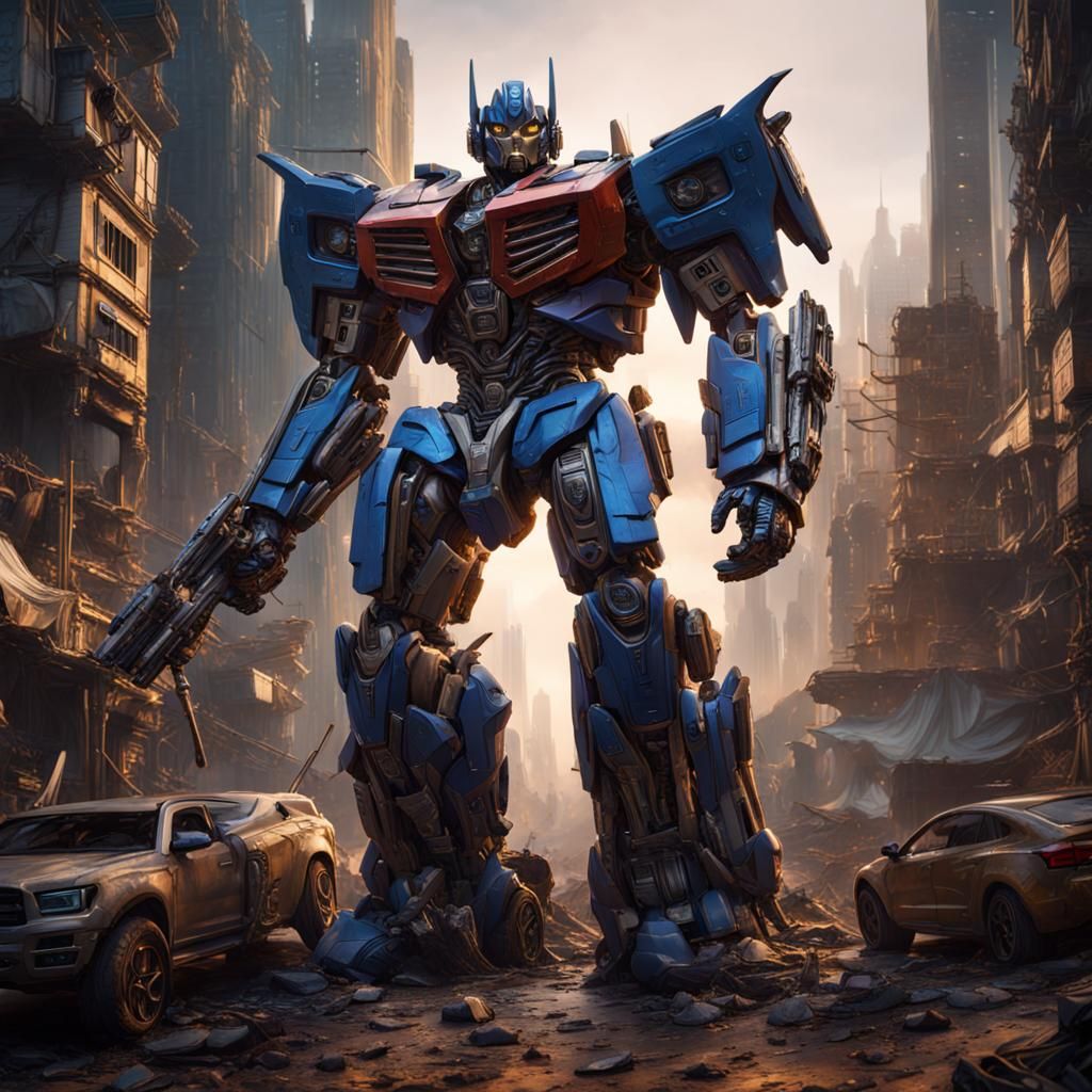 Detailed Transformers Concept Art in Deep Color