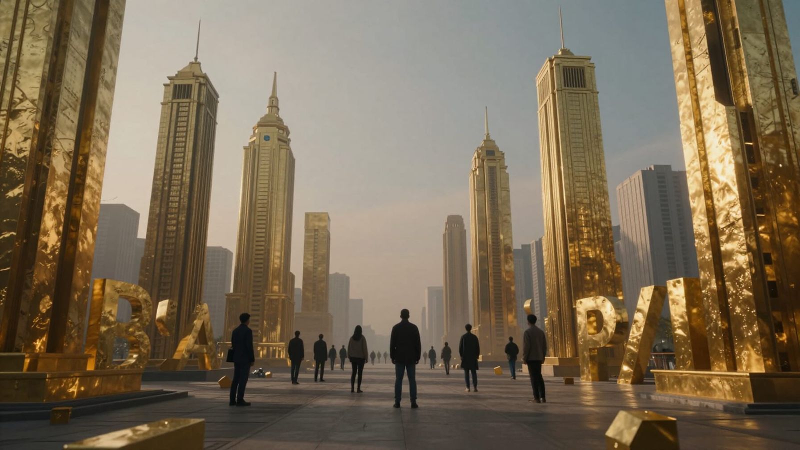 Humans Define Value Amidst Fading Gold Structures