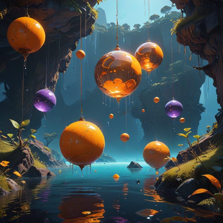 Weightless Underwater Fabric Dance: Matte Painting